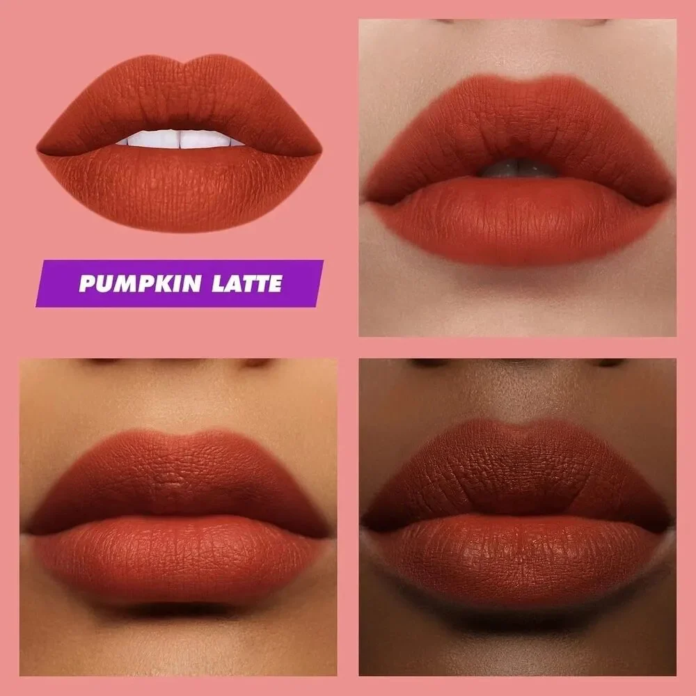 Lime Crime Plushies Pumpkin Latte Soft Focus Lip Veil Liquid Lipstick 0.11 oz